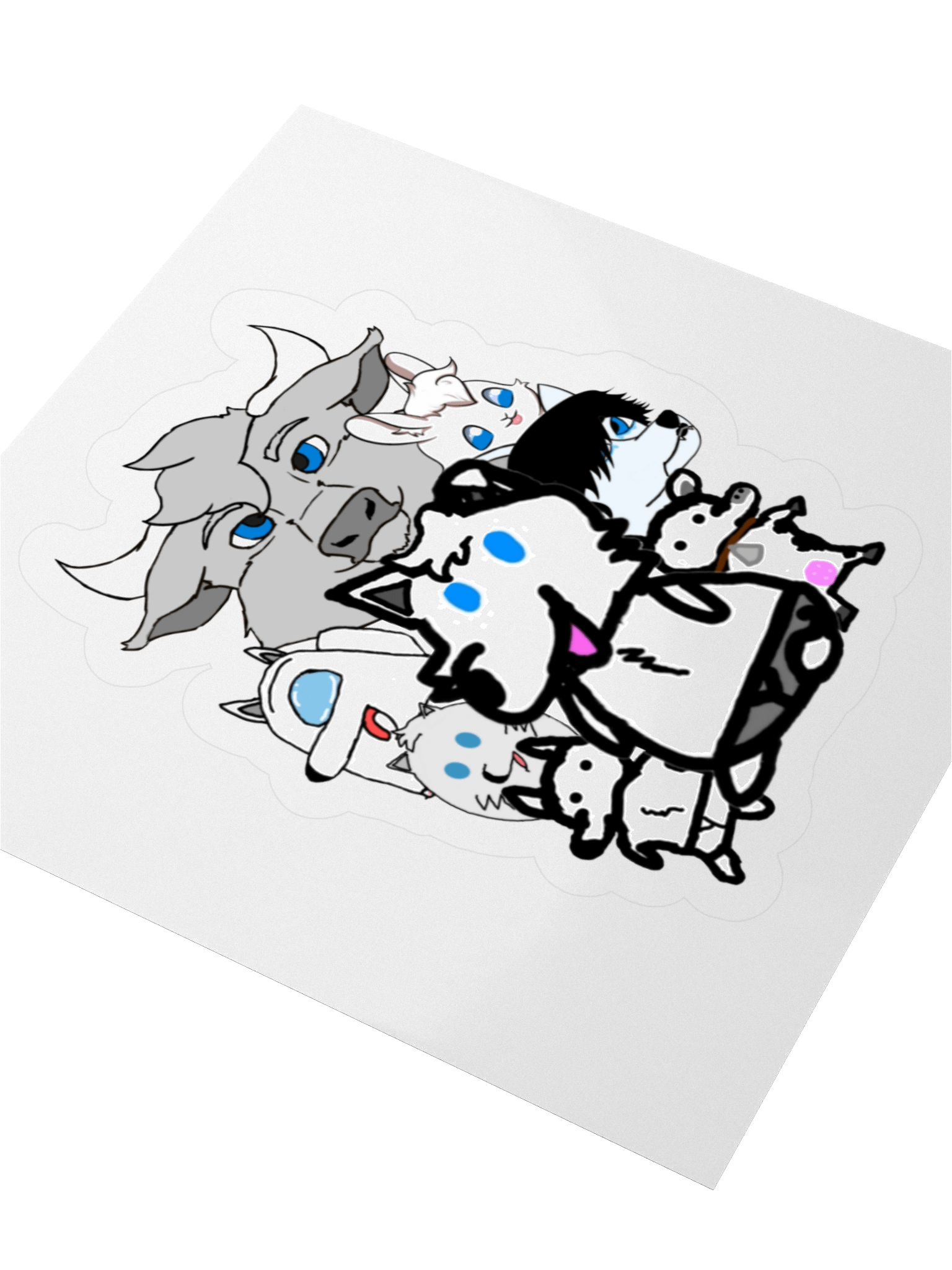 The Many Faces of Liffy Sticker product image (8)