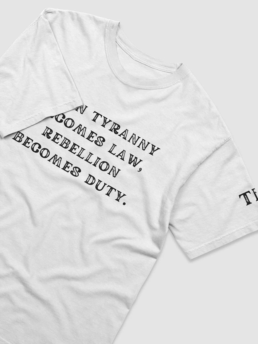 Rebellion Unisex T-shirt in White product image (3)