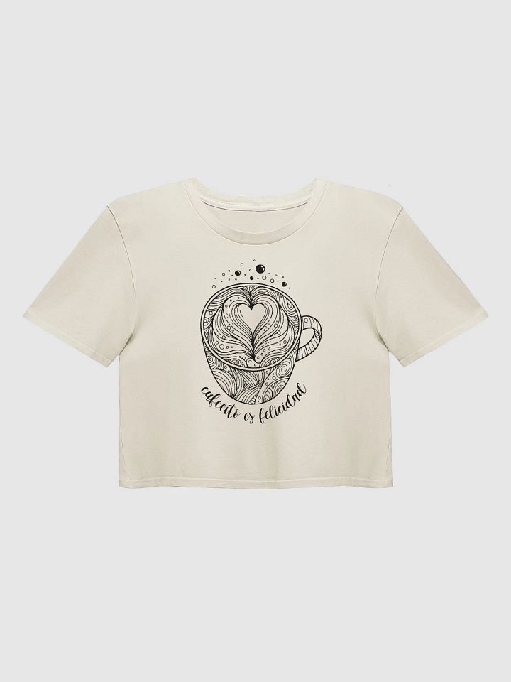 Cafecito Es Felicidad Crop Top product image (1)