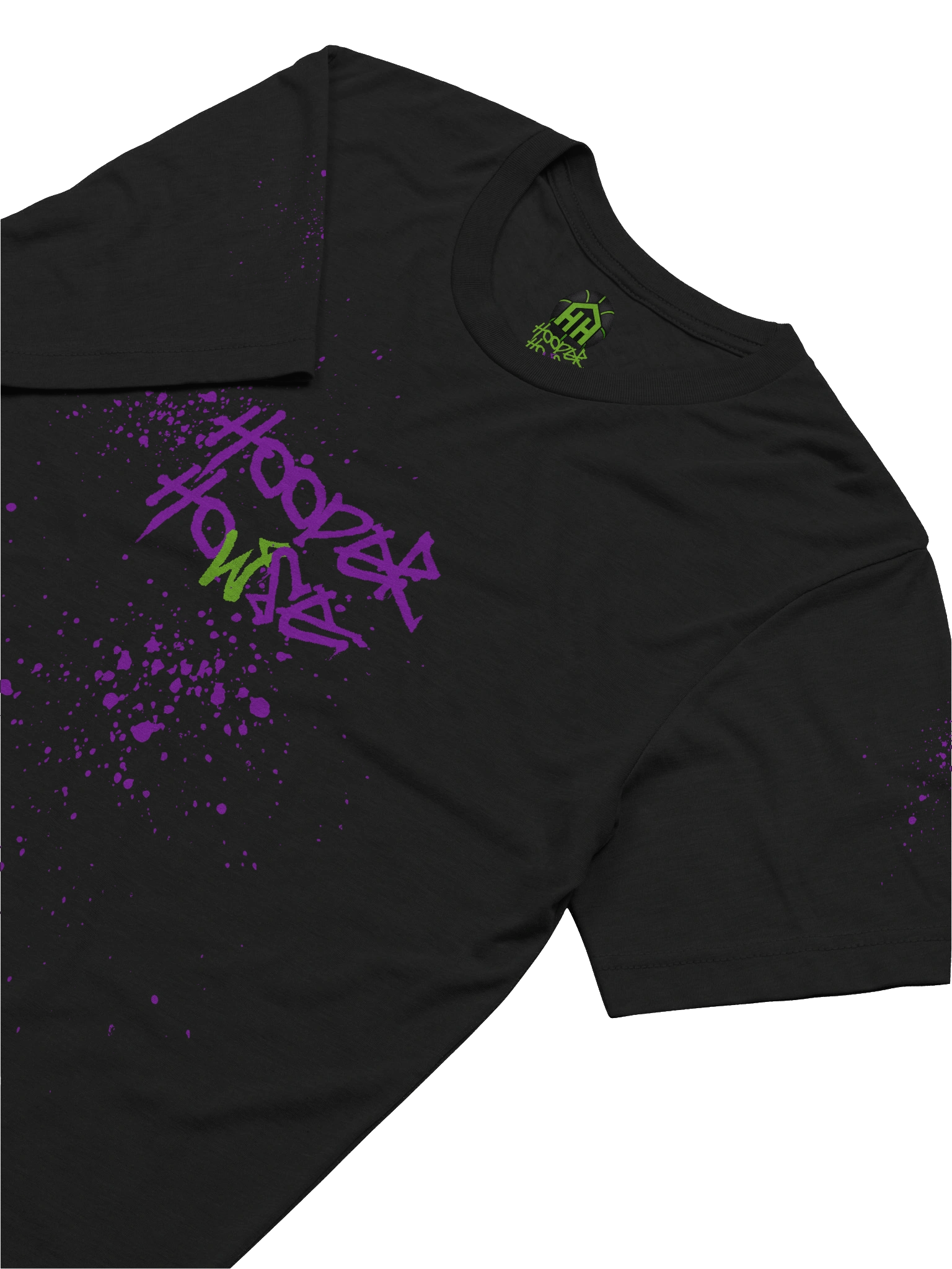 HOOPER HOWSE BLACK TEE - PURP SPLATTER product image (6)