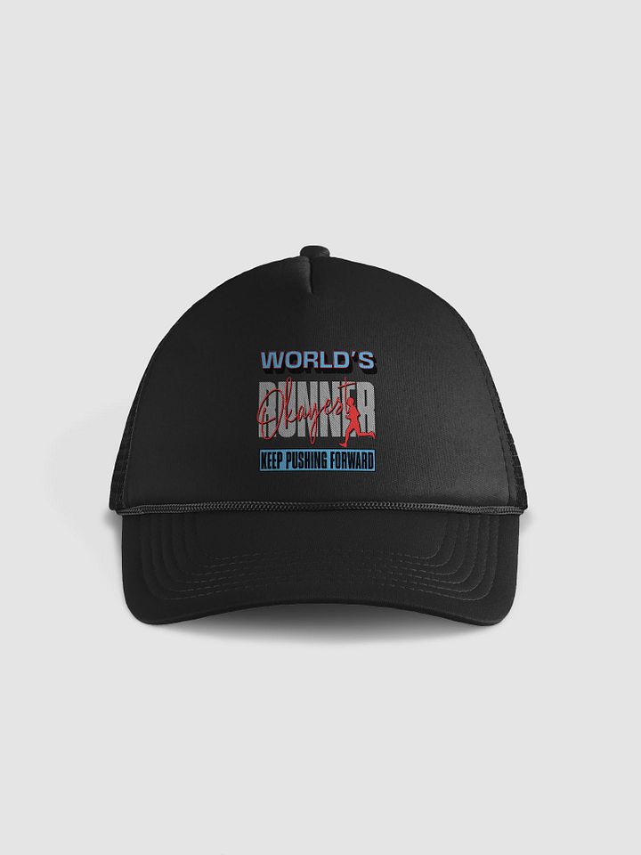 Worlds Okayest Runner Foam Trucker Hat product image (1)