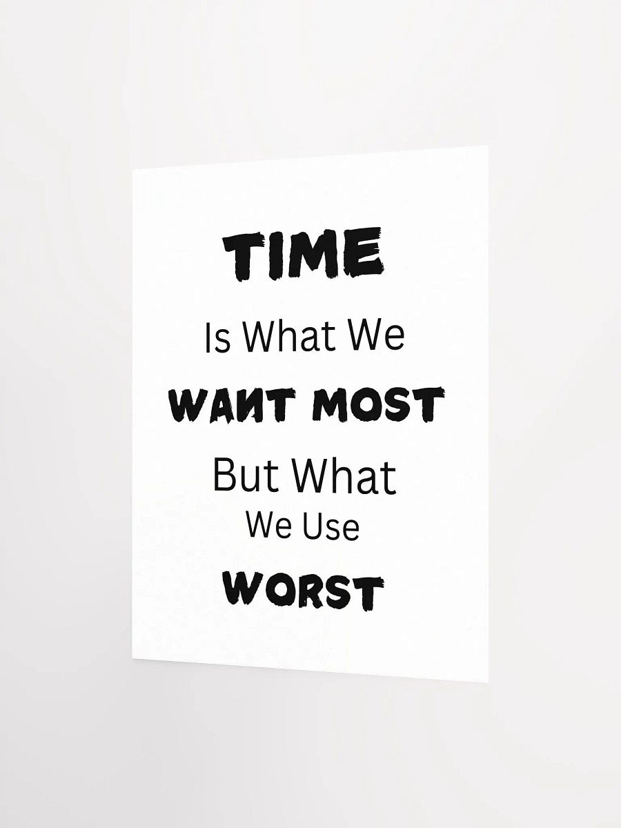 Time Awareness Motivational Poster product image (3)