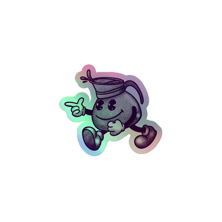 Vintage Coffee Guy Sticker product image (1)