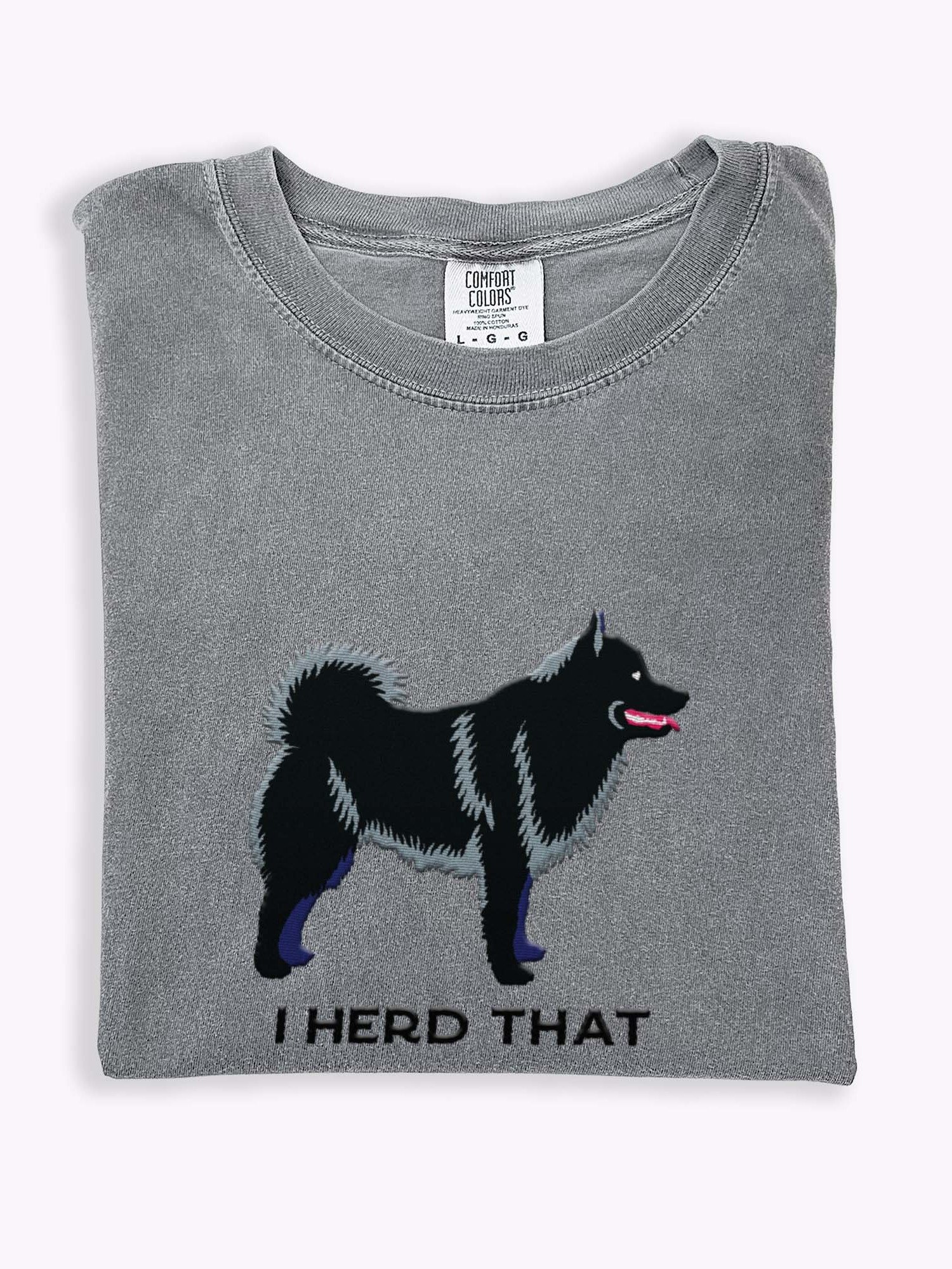 I Herd That T-Shirt(Embroidered) of a Schipperke product image (1)