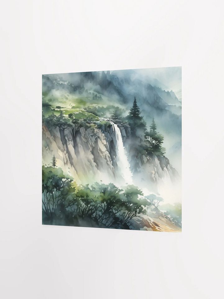 Misty Mountain Cascade Poster product image (4)