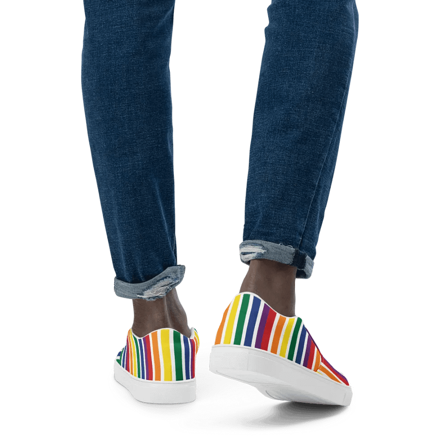 Rainbow Stripe Men's Slip On product image (4)