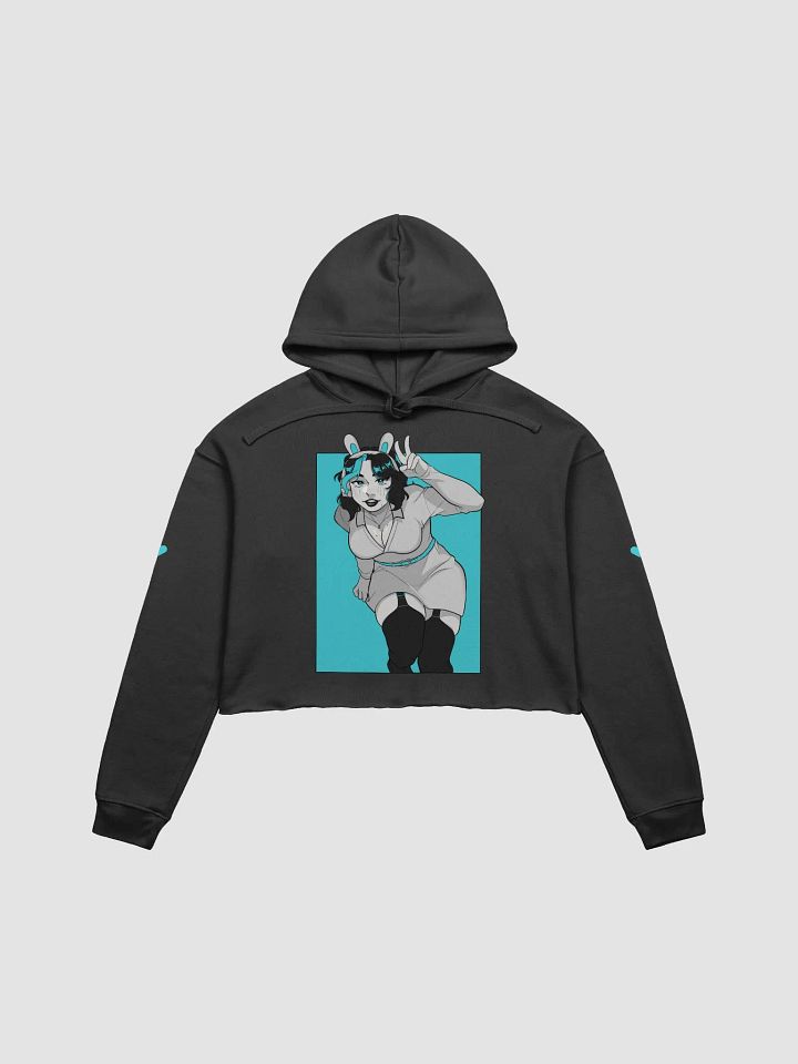 Bunny Swii Cropped Hoodie Blue product image (1)