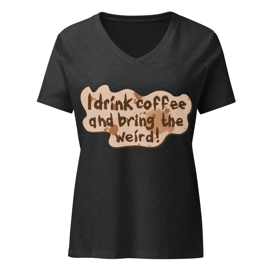 Weird Coffee Lover's V-Neck Tee product image (3)