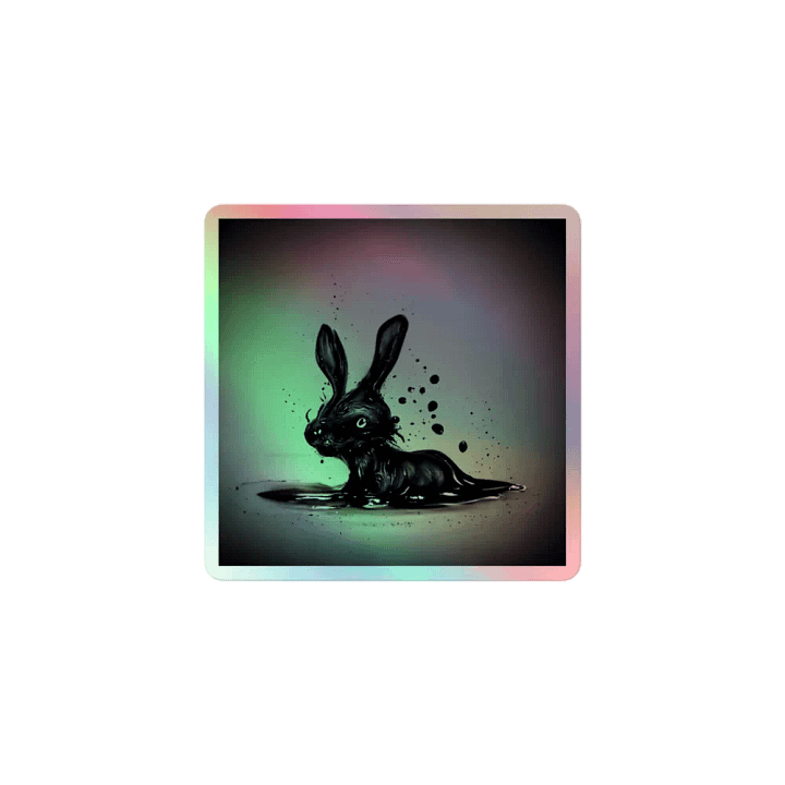 Fluid Rabbit Holographic Sticker Set product image (1)