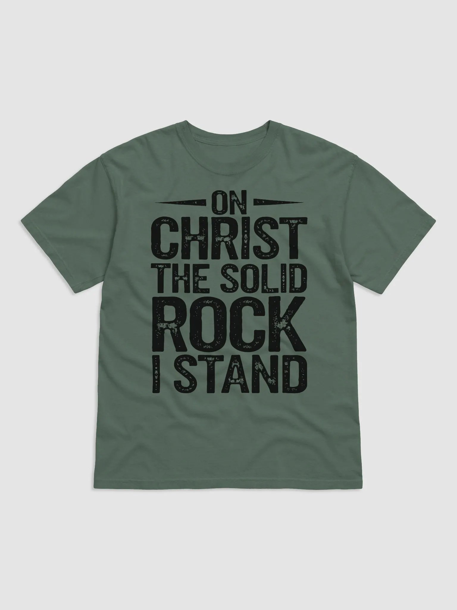 On Christ the Solid Rock I Stand Garment-Dyed Comfort Colors Christian T-Shirt product image (1)