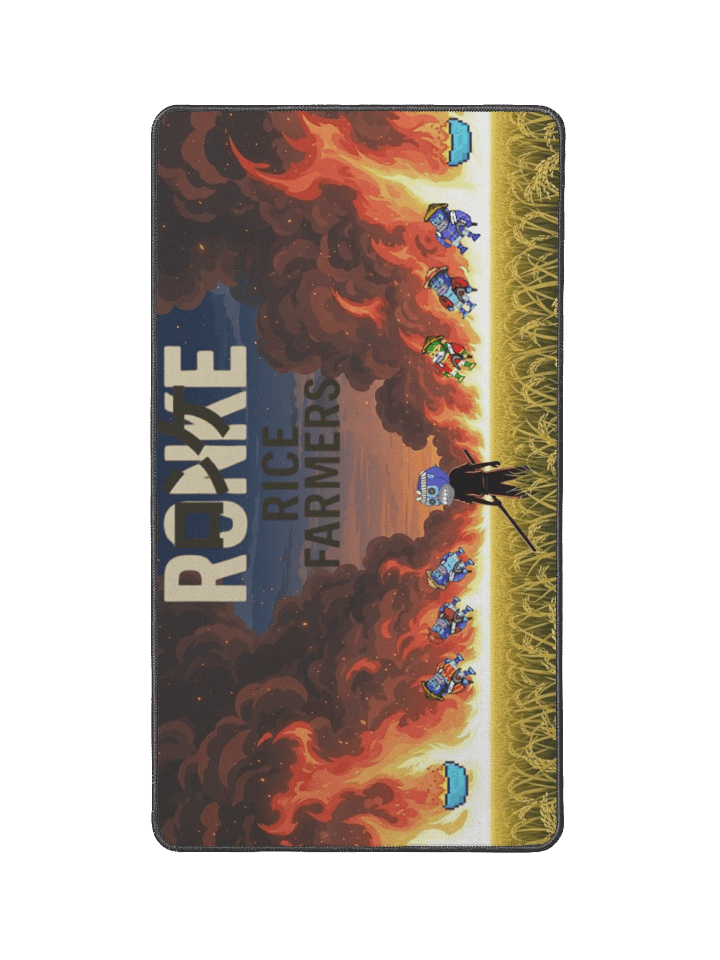 Ronke Rice Farmer Desk Mat product image (1)