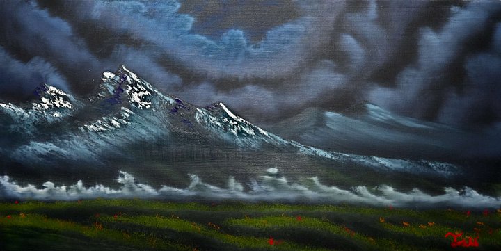 The Mysterious Meadow (Original) 12x24 Canvas product image (1)