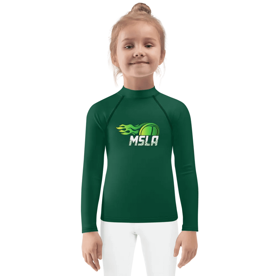 MSLA Green Little Kids Rash Guard product image (1)
