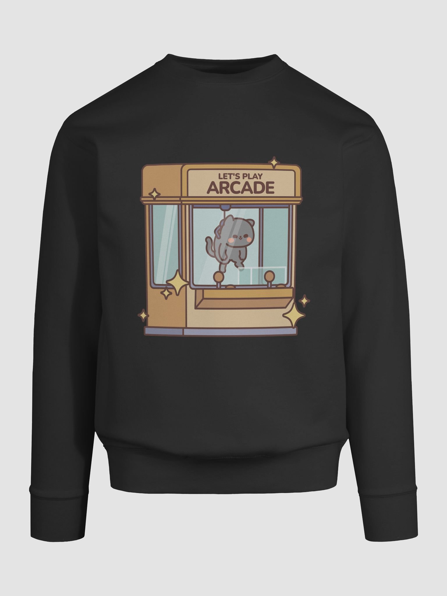 Let's Play Arcade Logo - Black Sweatshirt product image (9)