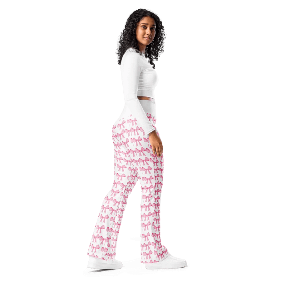 Pink Bow Flare Pants product image (6)