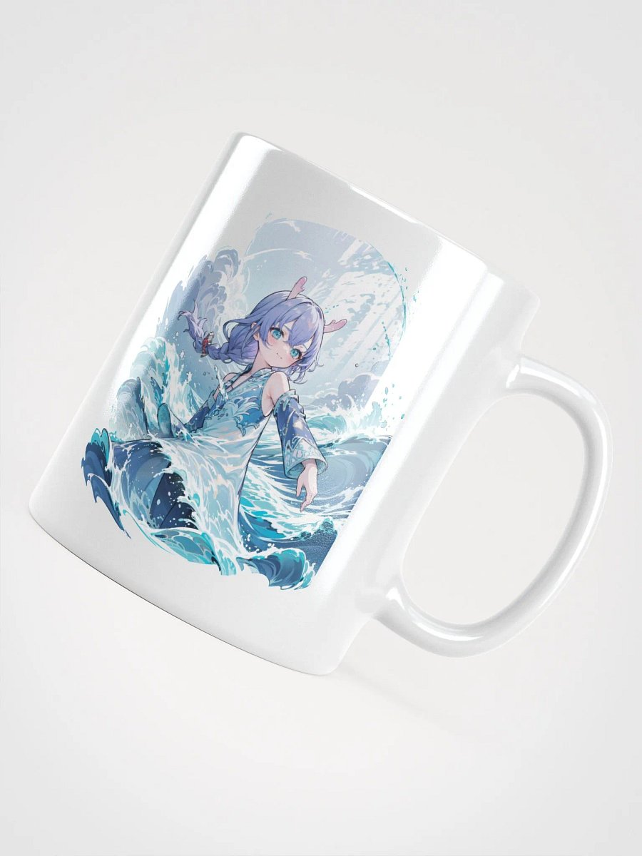 White Glossy Mug - Bailu v2 (Honkai Star Rail) product image (4)