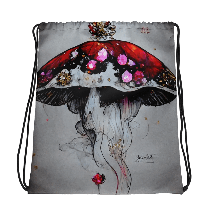 Jellyshroom Fantasy Drawstring Bag product image (1)