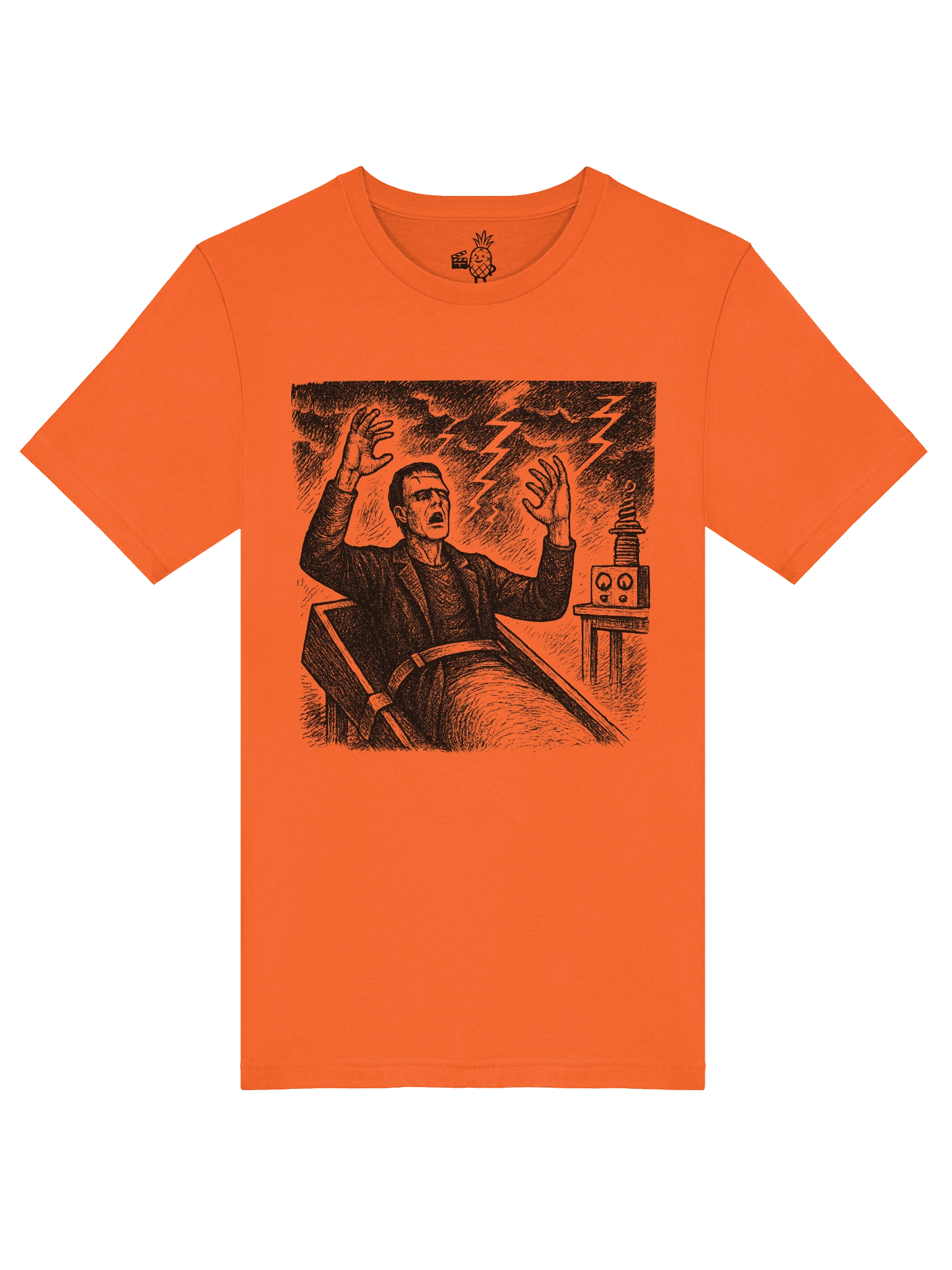 Frankenstein Awakens in the Laboratory Unisex T-Shirt product image (46)