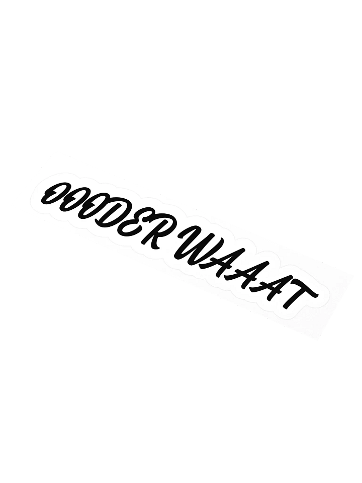 ODER WAT Sticker Black product image (1)