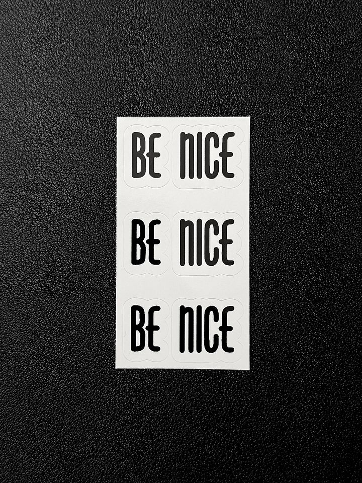 BE NICE Basics Stickers 3-pack product image (1)