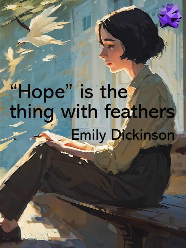 "Hope" is the thing with feathers - Emily Dickinson (Digital Download) product image (1)
