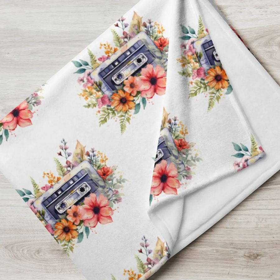 Cassette Flowers Blanket product image (5)