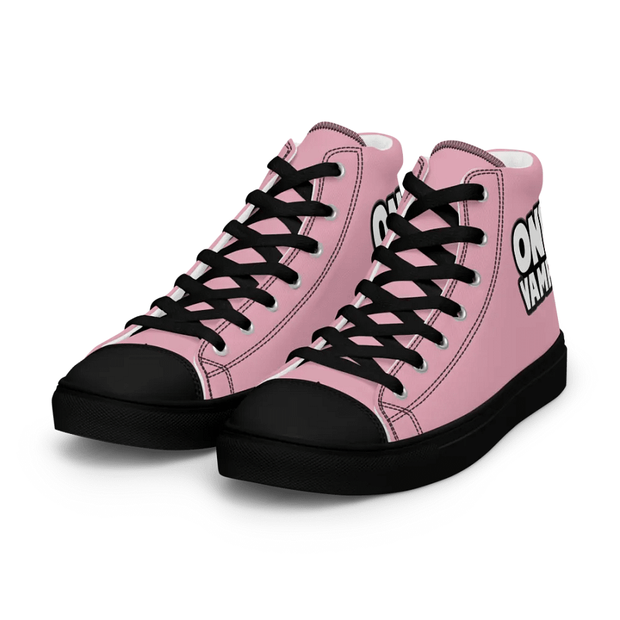 Women's High Top Canvas Shoes OneVamps Pink color product image (8)