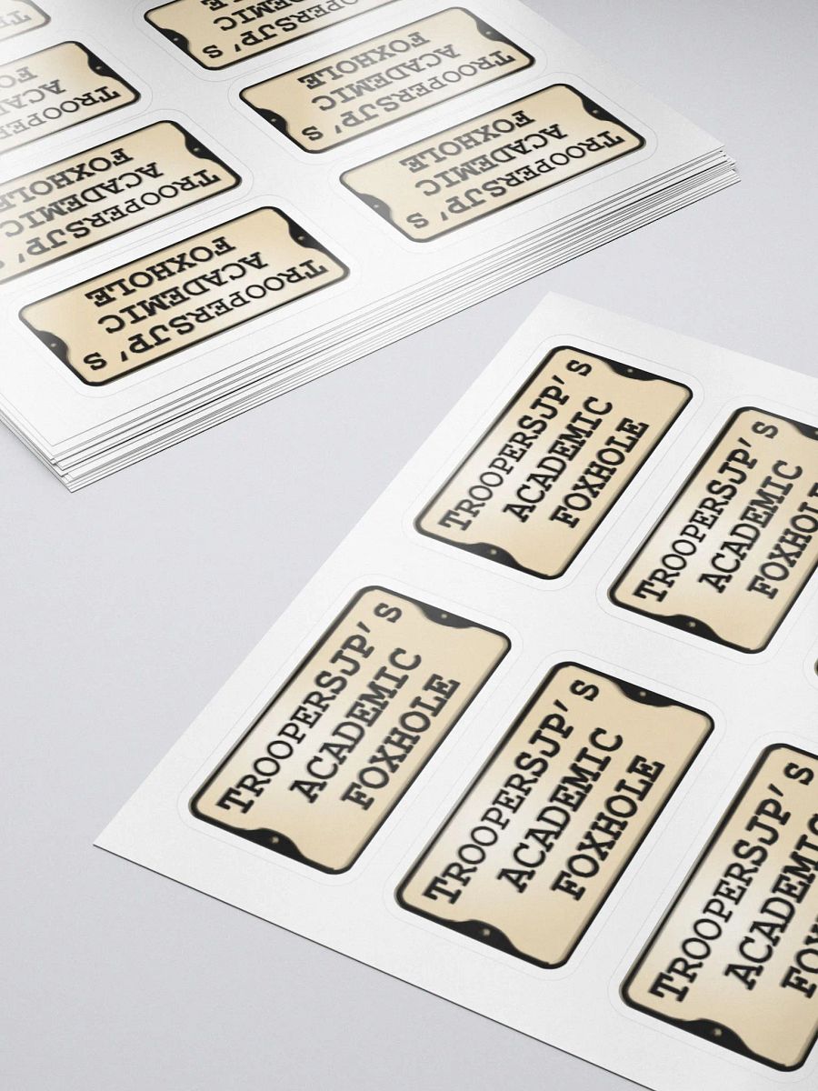 Academic Foxhole Stickers product image (4)