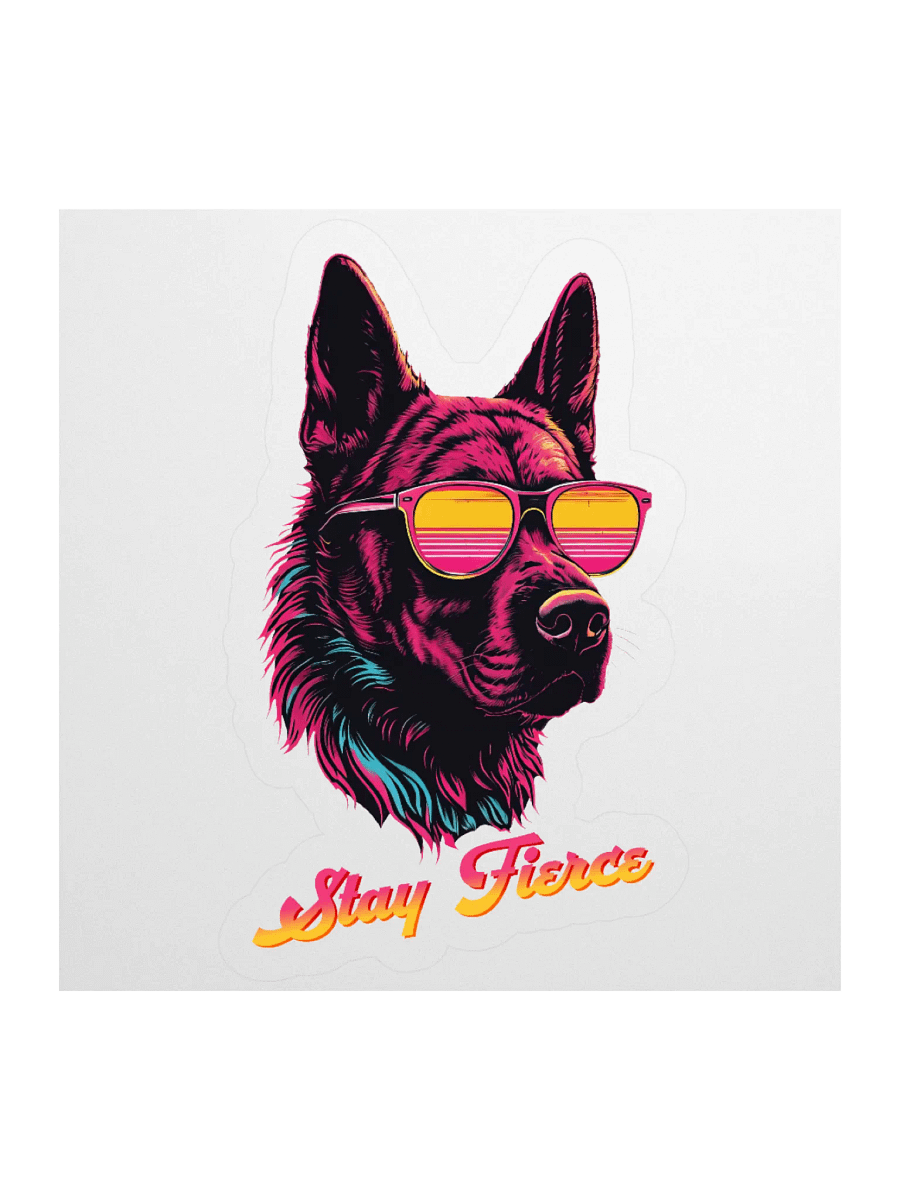 Stay Fierce Dutch Shepherd K9 Sticker product image (1)