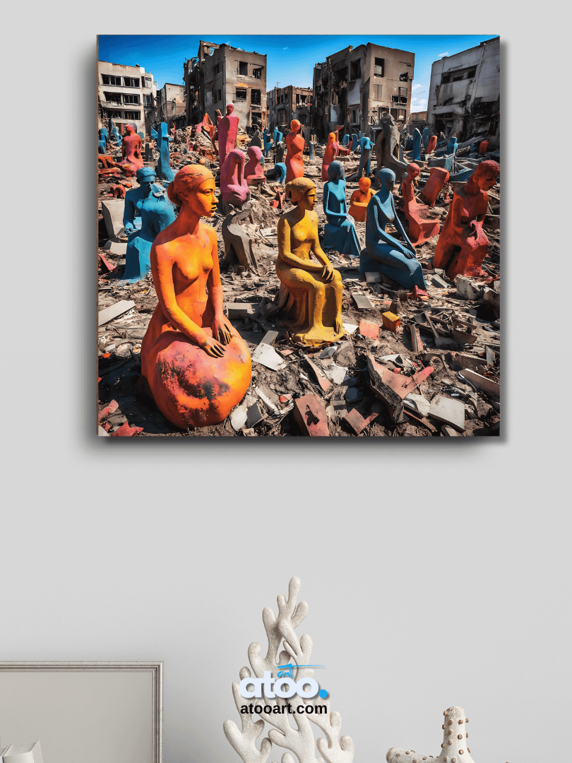 Elegy to Humanity - 5 | Canvas Art Painting product image (5)