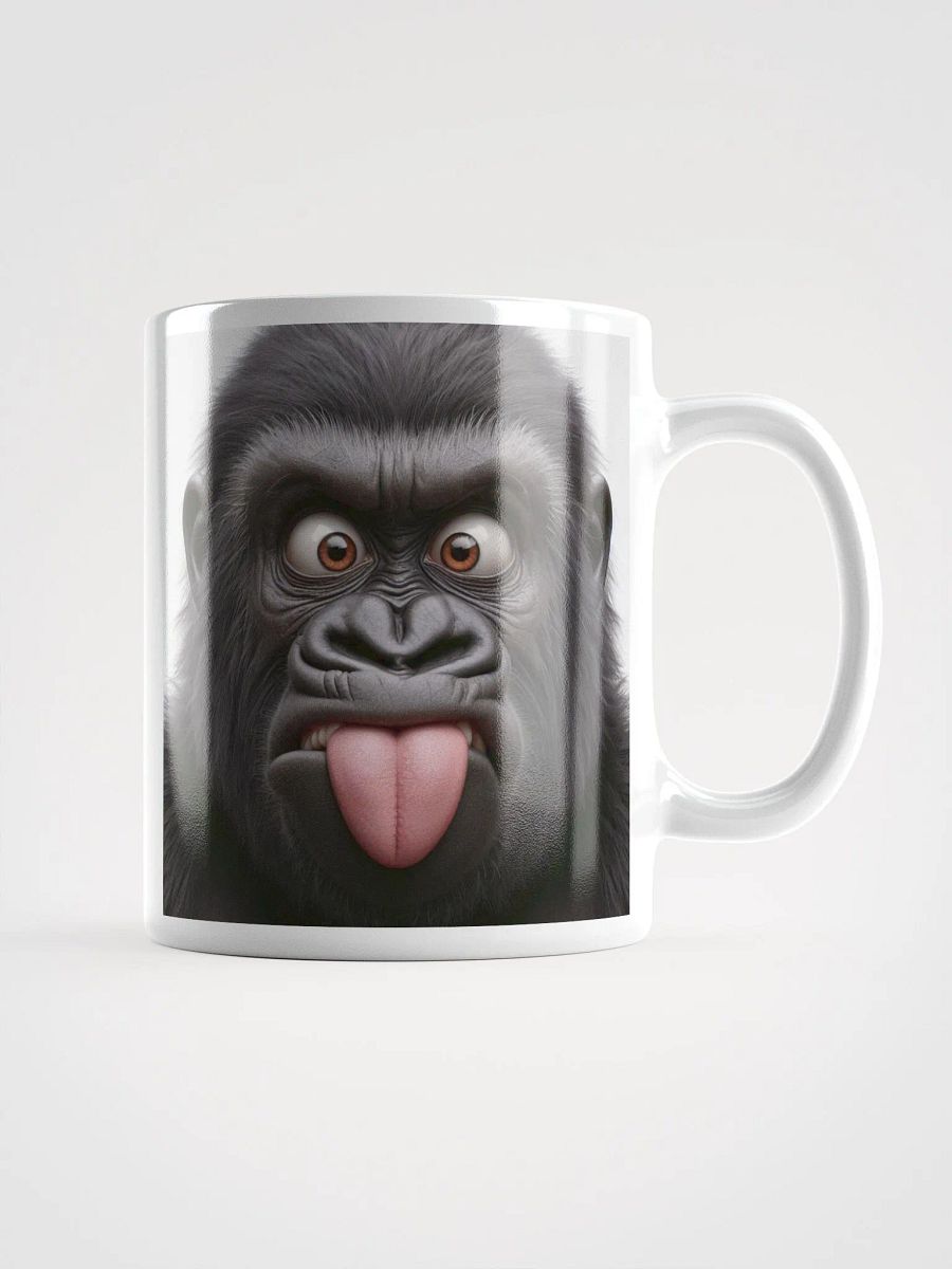 Rude Gorilla #Humorous Mug - White product image (1)