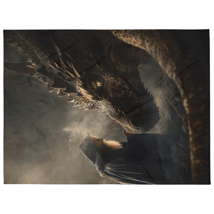 Sorcerer and his dragon 01 - Blanket product image (1)