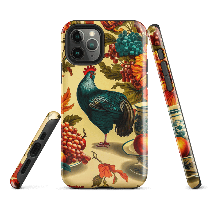 Vintage Thanksgiving Rooster iPhone Case product image (1)