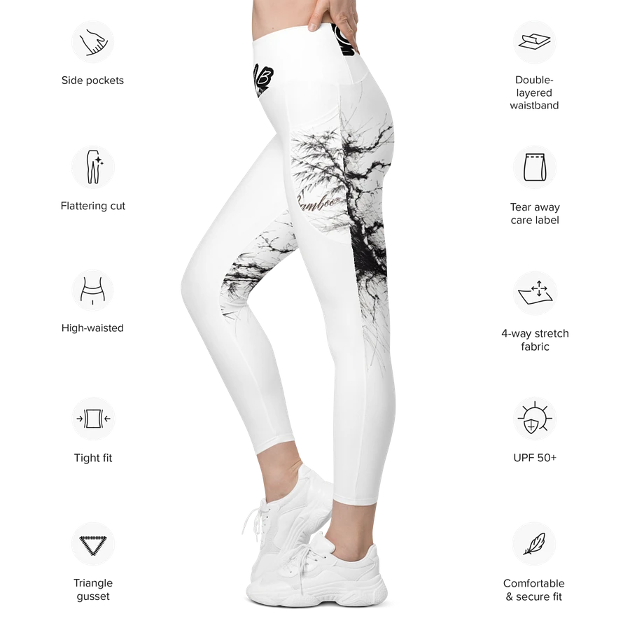 Bamboo Print Leggings with Pockets product image (28)