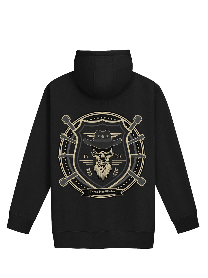 TSV “Commodore Shadowline” Premium Hoodie | Black + Vintage Gold | Front/Back Print product image (2)