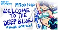 Deep Blue Doodles Wallpaper (Phone & Desktop) product image (1)