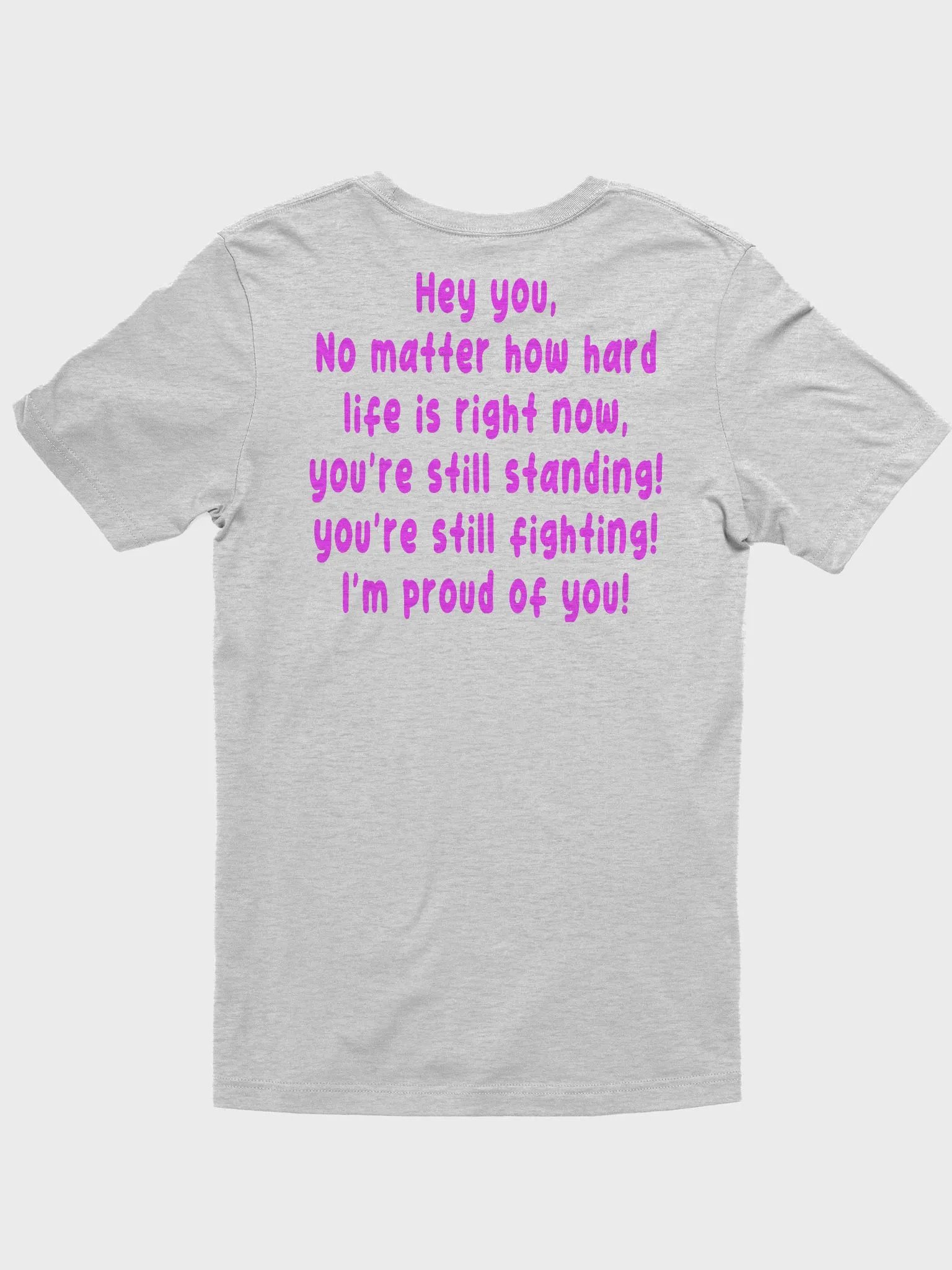hey you female t-shirt athletic heather product image (2)