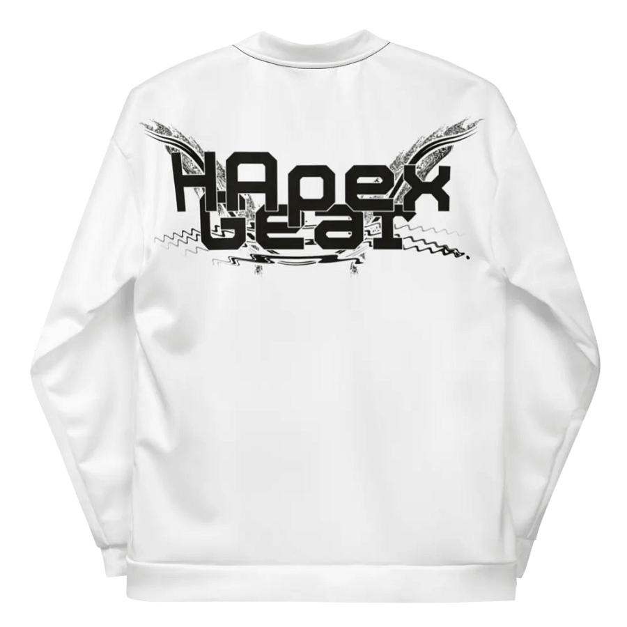 Black HApex Gear Black Logo - White - Bomber Jacket product image (7)