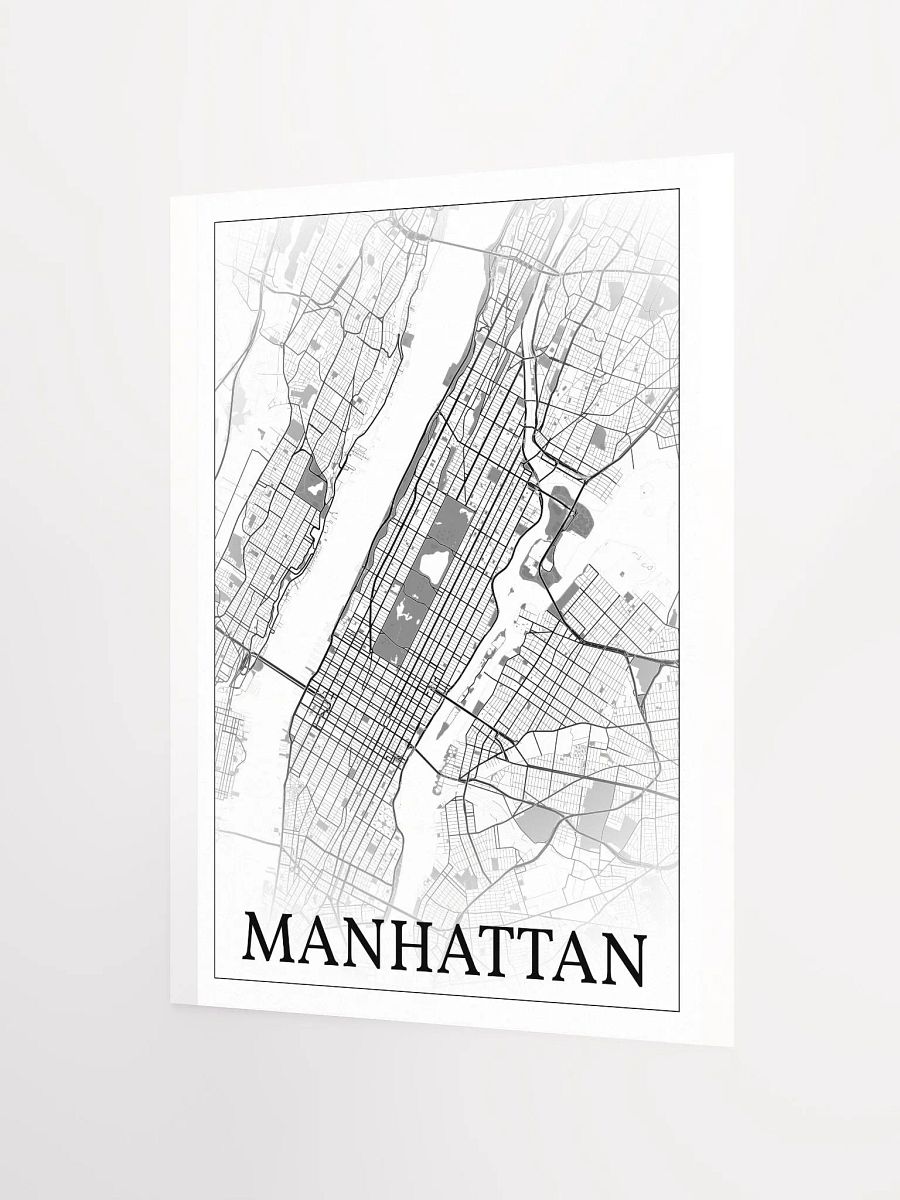Manhattan, New York City, New York, USA, city map print product image (9)