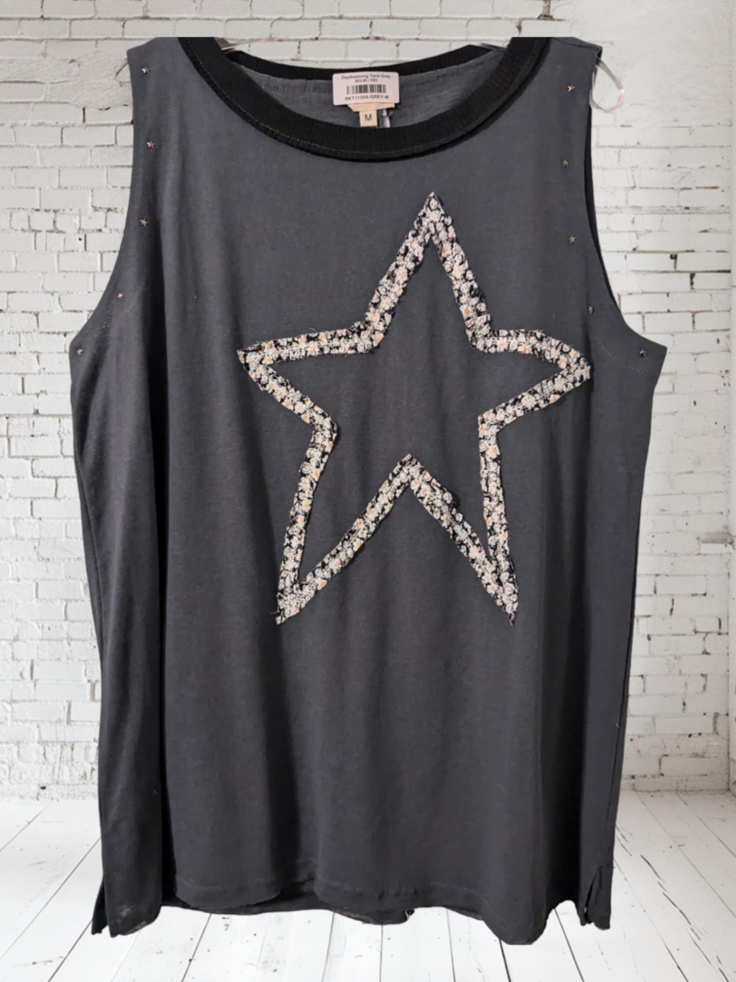 M Gray Star Tank product image (1)