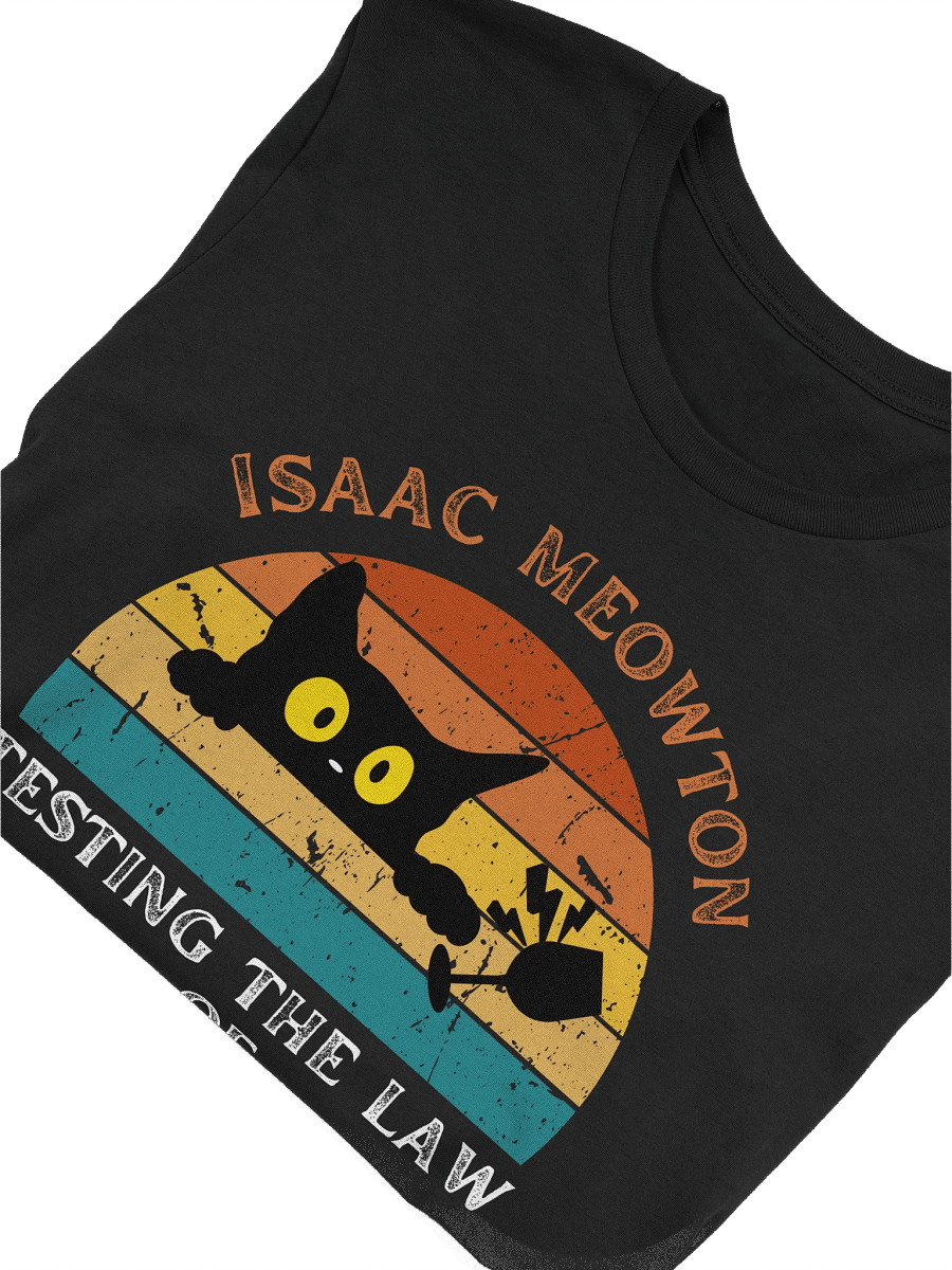 Isaac Meowton Cat Lover T-Shirt product image (5)