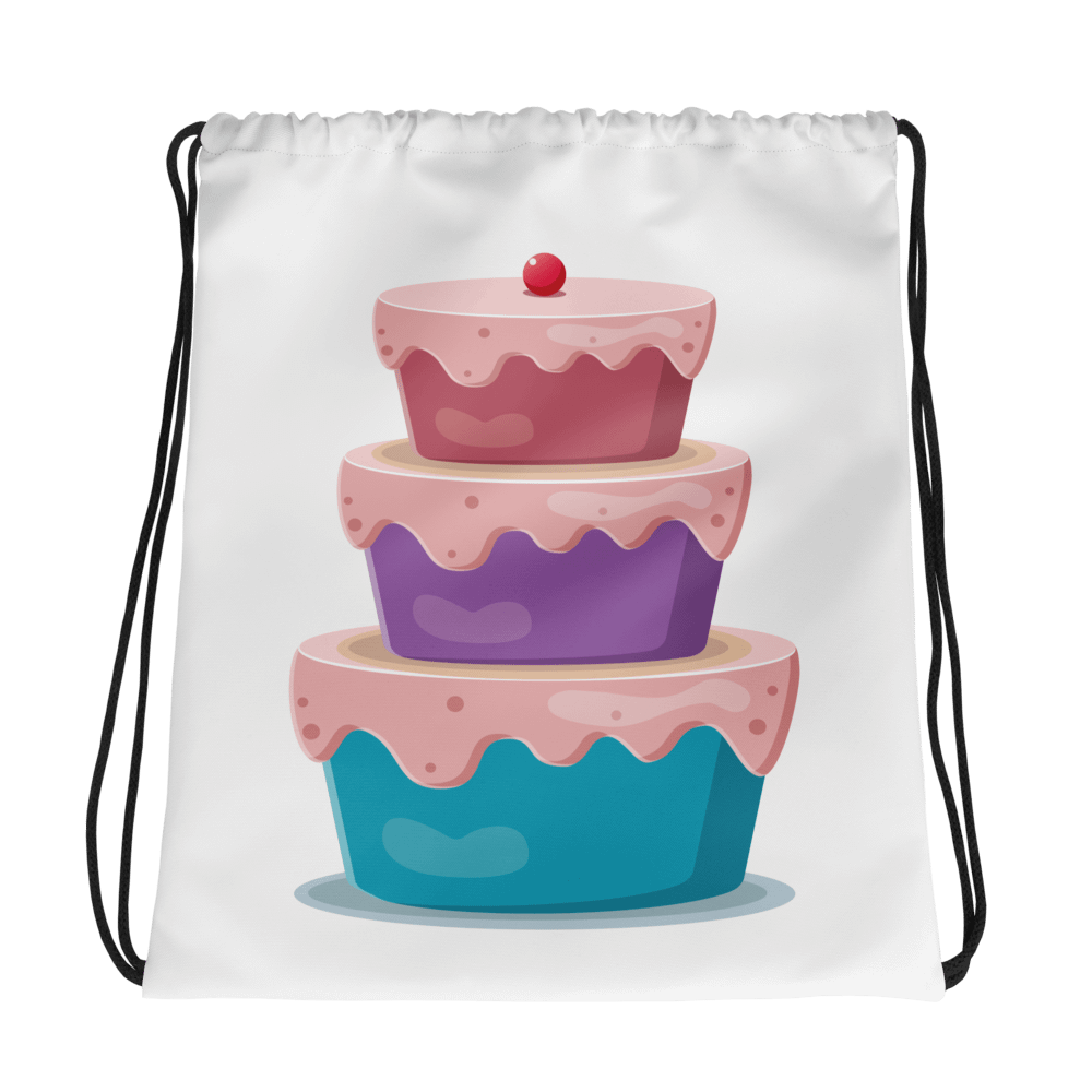 Cherry Cake Drawstring Bag product image (1)
