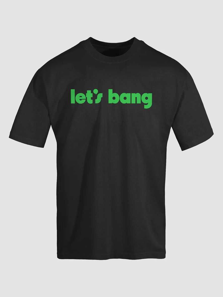 let's bang. black/green, oversized tee product image (5)