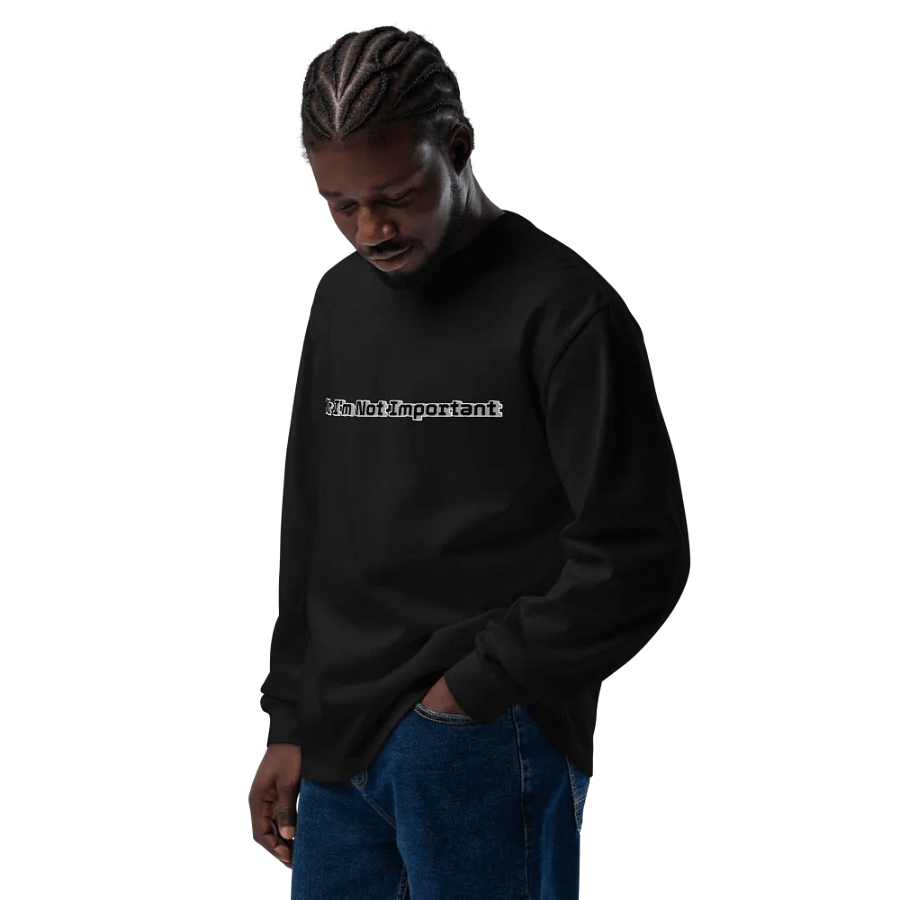 Unisex Premium Heavyweight Long Sleeve Shirt - Mr I'm Not Important product image (8)