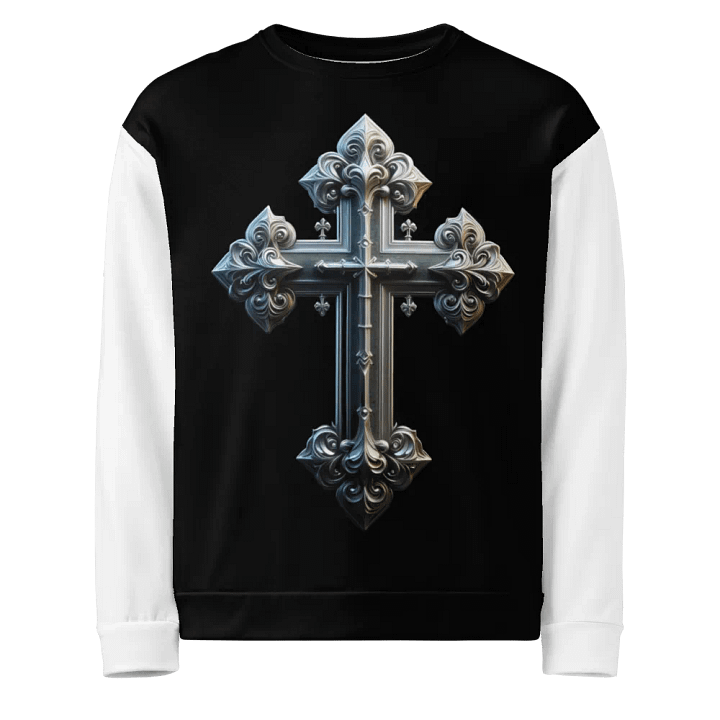 A Silver Angel and Cross - Unisex Sweatshirt #6 product image (1)