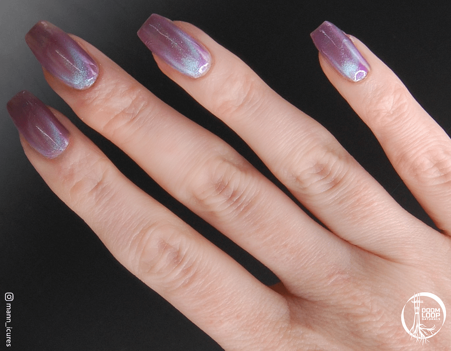 BREAKFAST at the END of TIME - Violet Teal Magnetic Nail Polish product image (6)