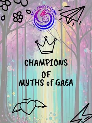 Say Hello to the mythical Champions of Myths of Gaea. Saoirse Deepwoods: Satyr, Cleric of Danu Gray: Demigod, Sorcerer Warlock Arius: Githzerai, Druid Lady Greer Graybane: Centaur, Ranger Ari Pickett: Fairy, Rogue Freya Valisson: Demigod/Valkyrie, Paladin #RPGStorytelling #MythsofGaea #dungeonsanddragons