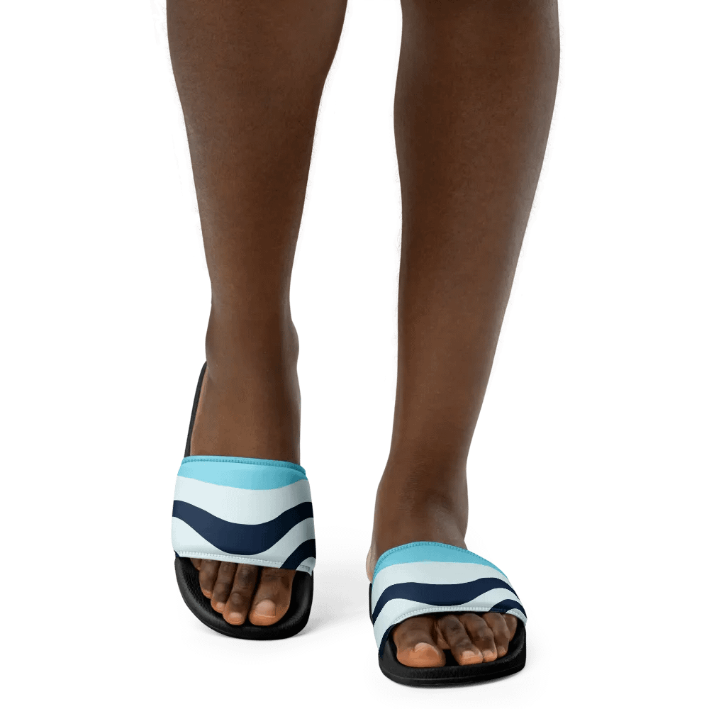 Blue Sunset Waves Women's Slides product image (2)