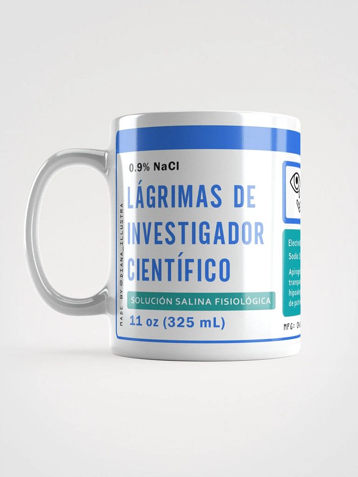 "Lágrimas de investigador científico" (SPANISH) Ceramic mug product image (1)