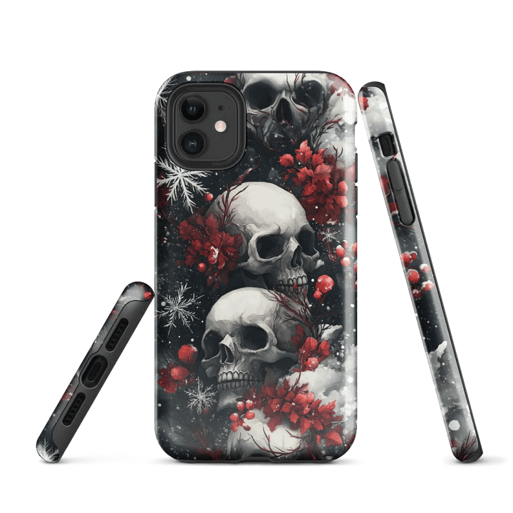 Gothic Winter Skulls - Tough Phone Case product image (1)